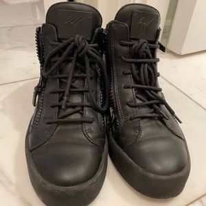 Giuseppe Zanotti High Top Black Sneakers